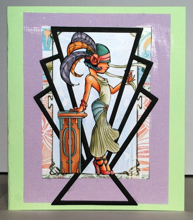 Art deco charm birthday wishes by Kristina Norbat