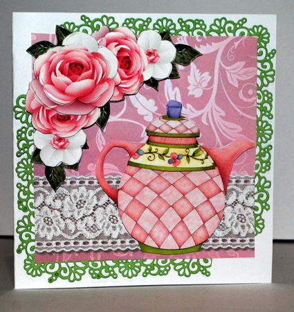 CU Pink Roses Corner Vignette by Kristina Norbat