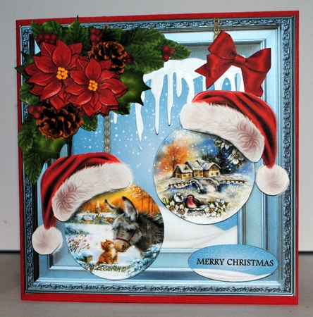 Christmas Baubles 7x7 Mini Kit by Kristina Norbat