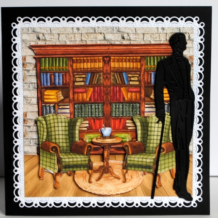 The Library male card Mini Kit by Kristina Norbat