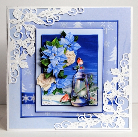 Christmas Lantern - Decoupage Card Mini Kit by Kristina Norbat