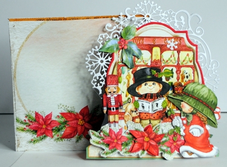 The Spirit of Christmas 4C Shaped 6x6 Card & Envelope Kit by Kristina Norbat