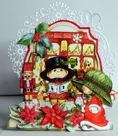 The Spirit of Christmas 4C Shaped 6x6 Card & Envelope Kit by Kristina Norbat