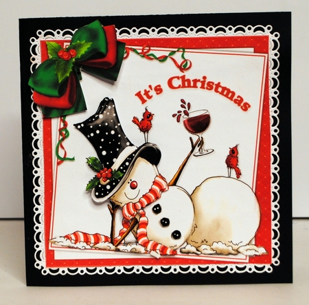 Winey friends Christmas 8x8 & A5 mini kit by Kristina Norbat