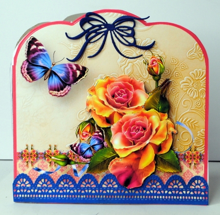 Garden Roses - Scallop Top Card Mini Kit by Kristina Norbat