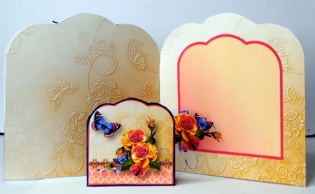 Garden Roses - Scallop Top Card Mini Kit by Kristina Norbat