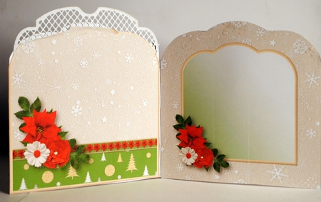 Christmas Candles - Scallop Top Card Mini Kit by Kristina Norbat