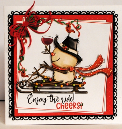 Enjoy the ride Christmas 8x8 & A5 mini kit by Kristina Norbat