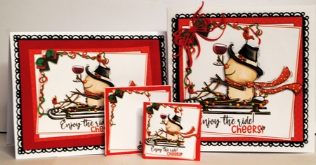 Enjoy the ride Christmas 8x8 & A5 mini kit by Kristina Norbat