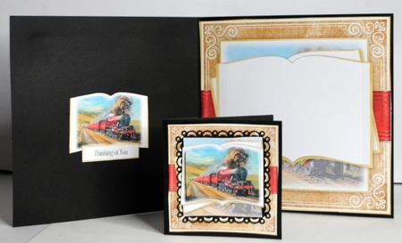 The Steam Train Open Book Bumper Set by Kristina Norbat