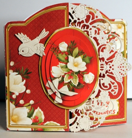 Christmas Flowers - Gatefold Card Mini Kit by Kristina Norbat