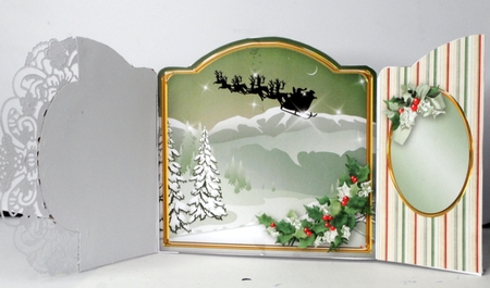 Dashing Through the Snow - Gatefold Card Mini Kit by Kristina Norbat