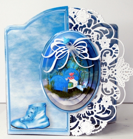 Little Baby Boy - Gatefold Card Mini Kit by Kristina Norbat