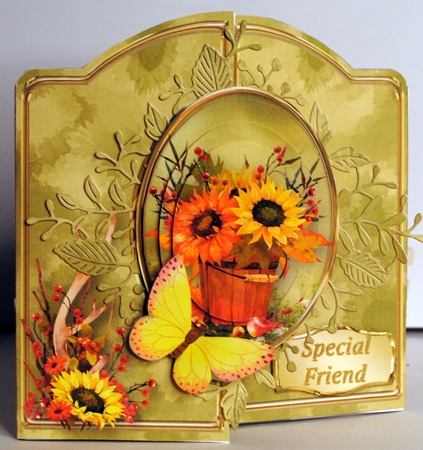 Sunflowers - Gatefold Card Mini Kit by Kristina Norbat