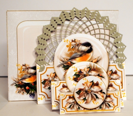 Christmas Season Tri-Fold Step Card #1 by Kristina Norbat