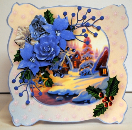 Village Christmas - Shaped Card Mini Kit by Kristina Norbat