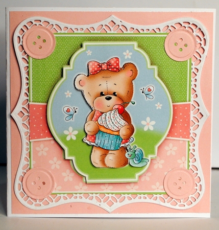 Cupcake Teddy With Ages 1 to 5 Yrs by Kristina Norbat