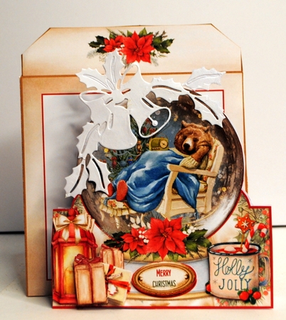 Cute 6x6 Christmas Snow Globe Shaped Mini Page Kit by Kristina Norbat