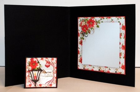 Lantern in the Snow - Decoupage Card Mini Kit by Kristina Norbat
