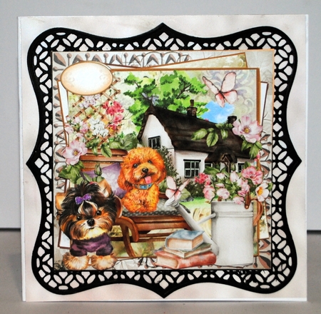 Cottage Garden - Dogs by Kristina Norbat