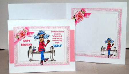 Stella and her fitness trainer 8x8 & A5 mini kit by Kristina Norbat