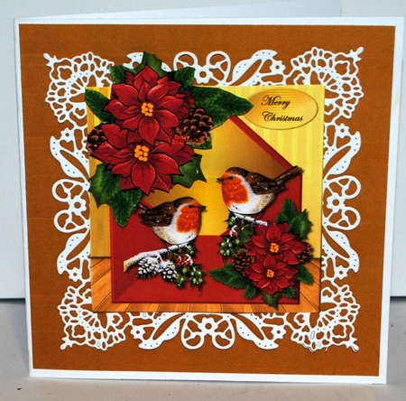Envelop Classic Christmas  Robins by Kristina Norbat