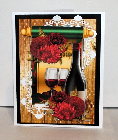 Male Card Wine & Roses Mini Kit by Kristina Norbat