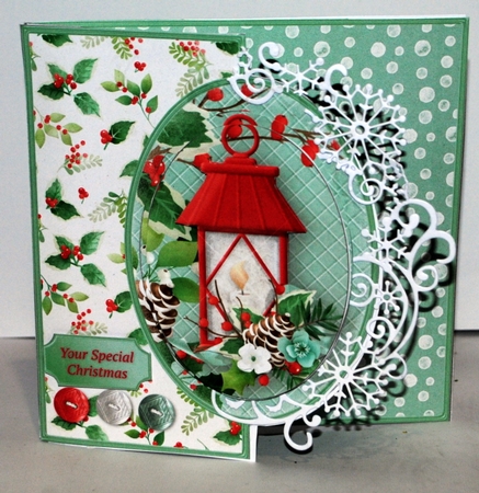 Christmas Greenery - Offset Front Card Mini Kit by Kristina Norbat