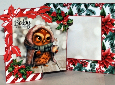 Christmas Owl fold back two  by Kristina Norbat