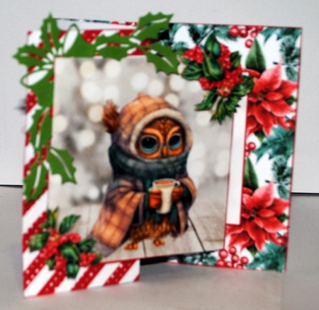 Christmas Owl fold back three  by Kristina Norbat