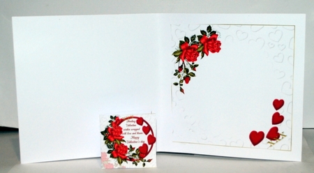8x8 Valentine wishes with hugs and kisses mini kit by Kristina Norbat