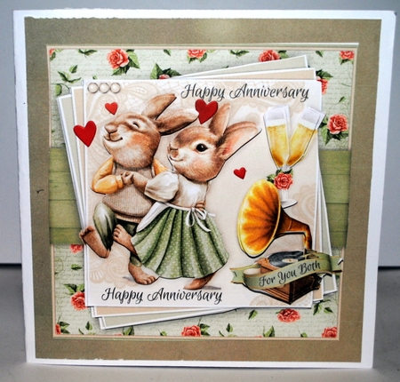 Dancing Rabbits Anniversary Mini Kit by Kristina Norbat
