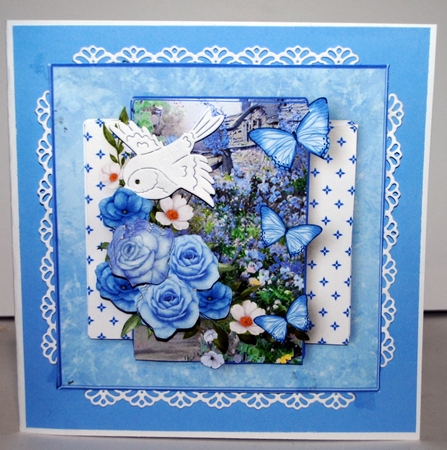 Cottage Garden - Decoupage Card Mini Kit by Kristina Norbat