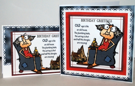 Gus old age and old houses 7x7 & A5 mini kit by Kristina Norbat