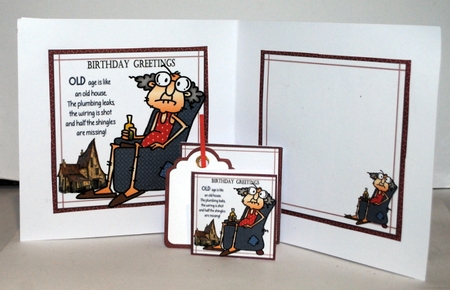 Gus old age and old houses 7x7 & A5 mini kit by Kristina Norbat