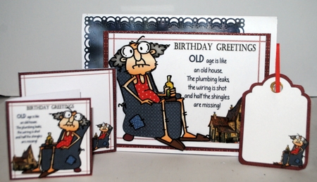 Gus old age and old houses 7x7 & A5 mini kit by Kristina Norbat