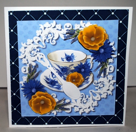 Teacup and Springflowers Mini Kit by Kristina Norbat