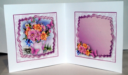Can of Flowers - Decoupage Card Mini Kit by Kristina Norbat