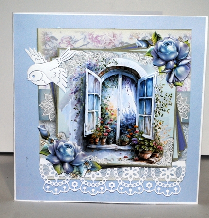 An arched floral window by Kristina Norbat