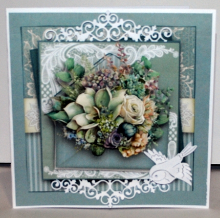 Bouquet Blue Envelope  by Kristina Norbat