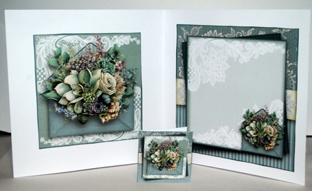 Bouquet Blue Envelope  by Kristina Norbat