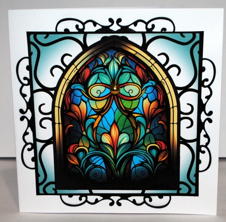 Beautiful Stained Glass Window 4 8x8 by Kristina Norbat