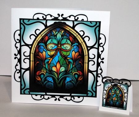 Beautiful Stained Glass Window 4 8x8 by Kristina Norbat