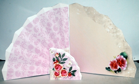 Soft Roses - Fan-Shaped Card Mini Kit by Kristina Norbat