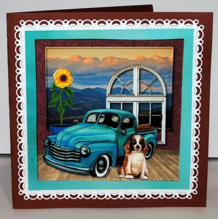 Male  Card Vintage Car Mini Kit by Kristina Norbat