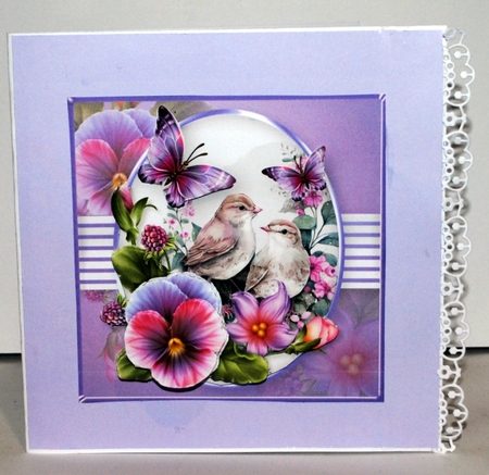 Birds in Spring - Decoupage Card Mini Kit by Kristina Norbat