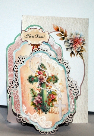 The Meaning of Easter 1 - Upright Z-fold Tag Card Mini Kit by Kristina Norbat