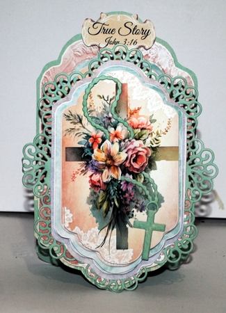 The Meaning of Easter 3 - Upright Z-fold Tag Card Mini Kit by Kristina Norbat