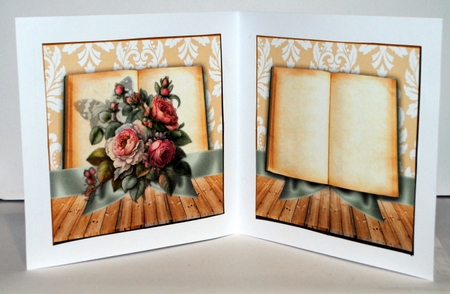 Vintage Book& Roses Mini Kit by Kristina Norbat