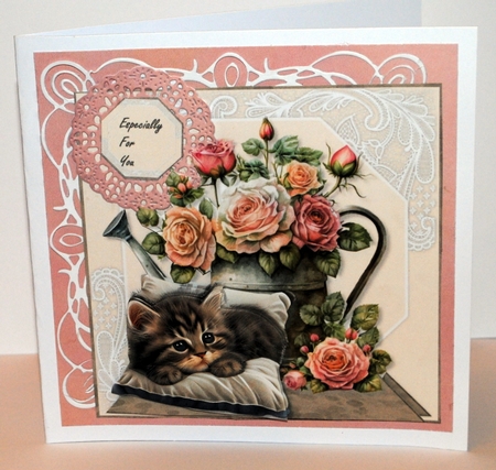 Vintage Kitten & Wateringcan Mini Kit by Kristina Norbat